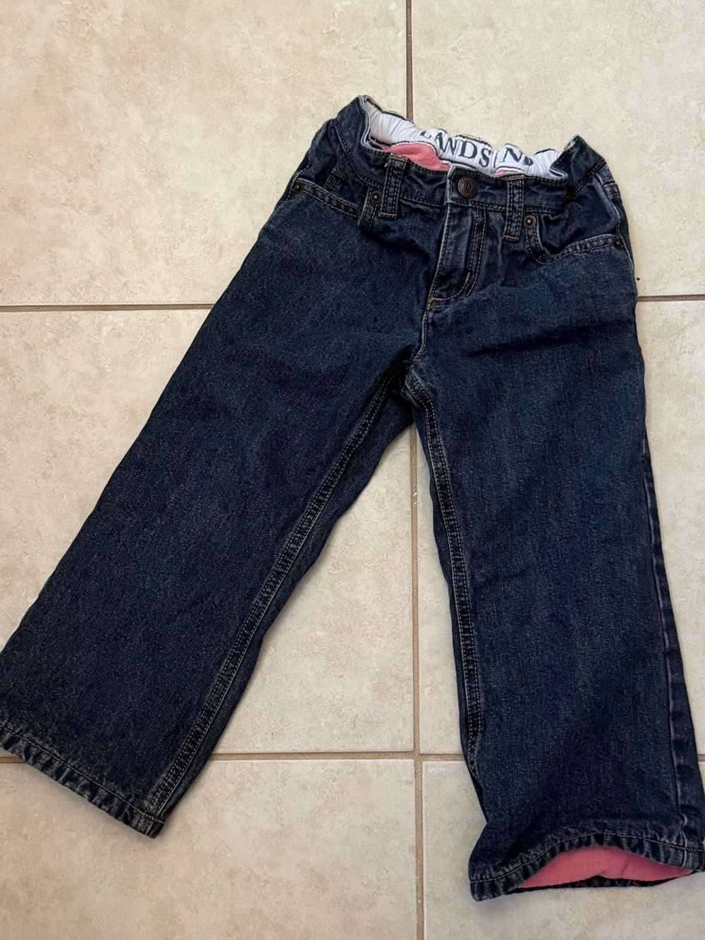 Lands’ End Girls Fleece lined Jeans